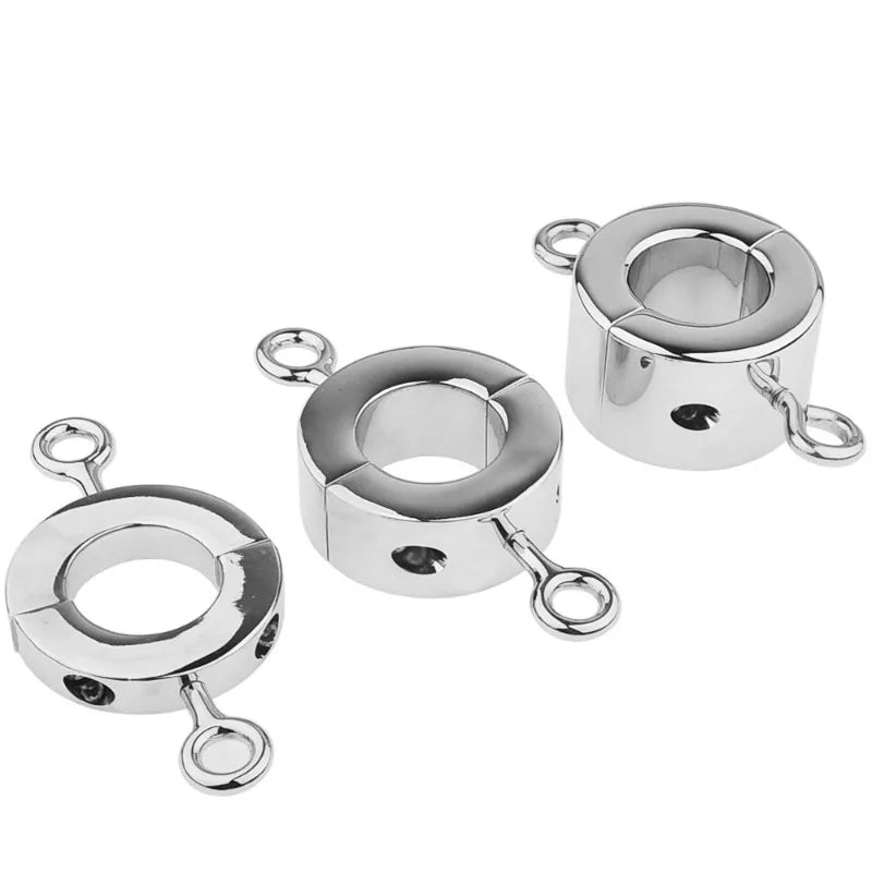 Close-up of silicone or metal ring material