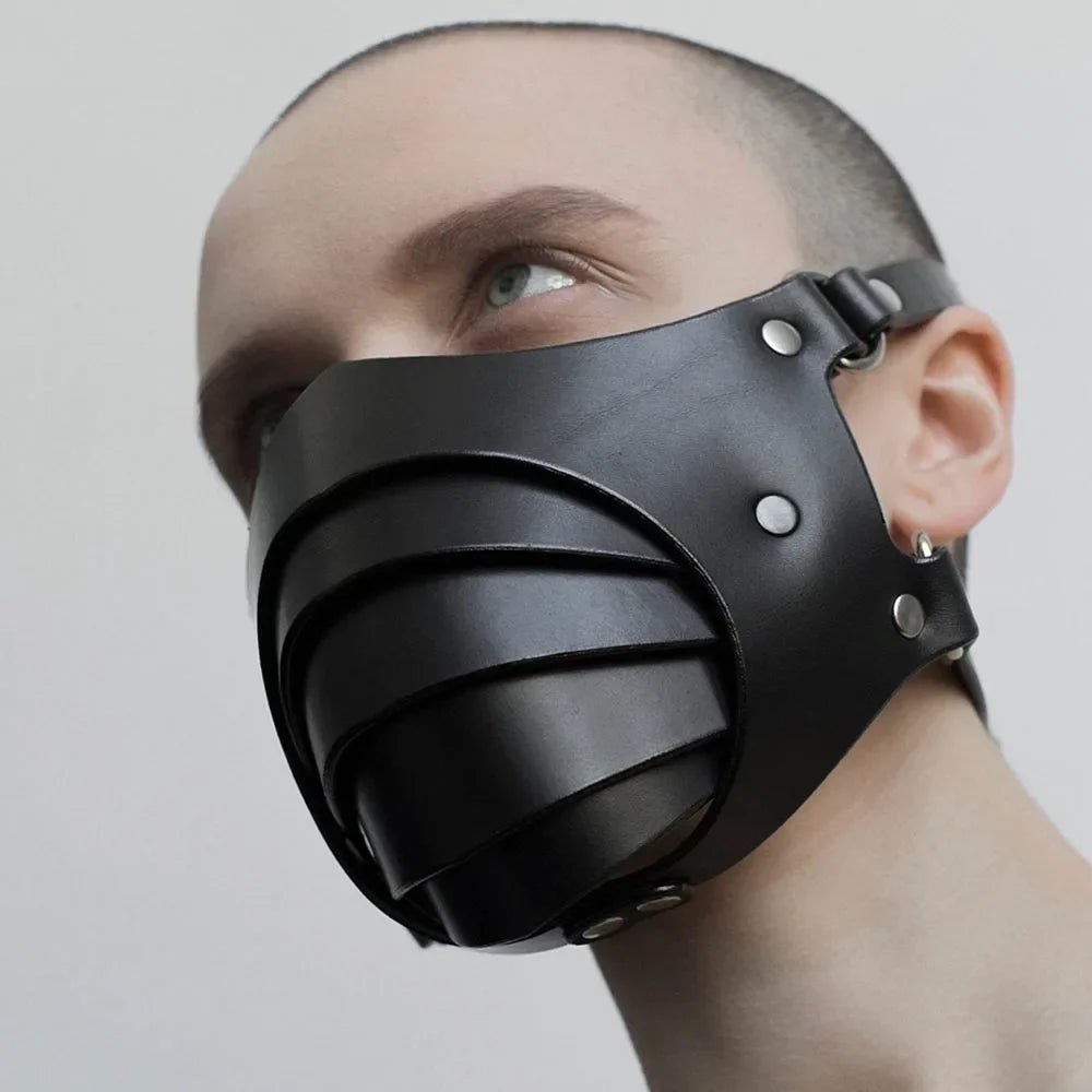 Bdsm Mask Punk Leather Motorcycle Face Mask
