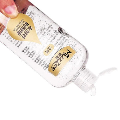 Rear label showing ingredients and instructions