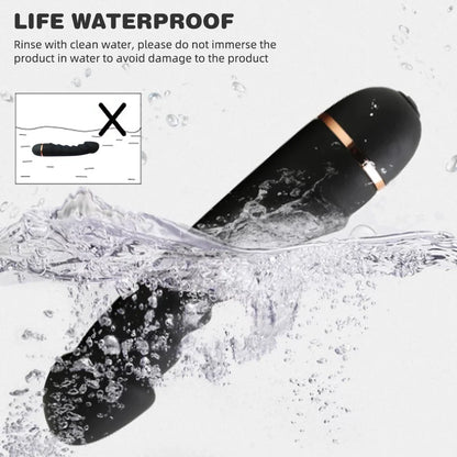 Size comparison of vibrator with scale reference