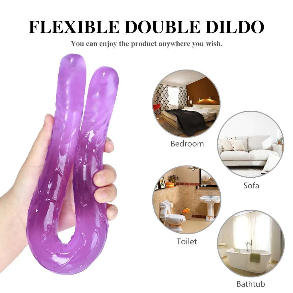 New 44 Cm Long Double Toy For Couples Wellness Exp   close-up of material texture