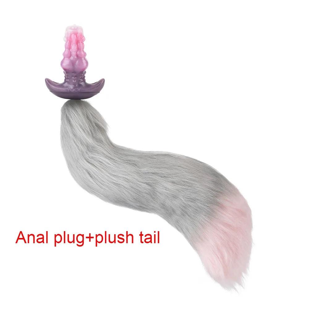 Accessories and components included with licker silicone monster toy for adventurous pleasure fun