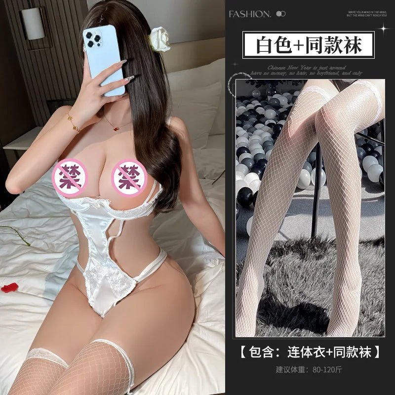 Rear view of lingerie showing back design