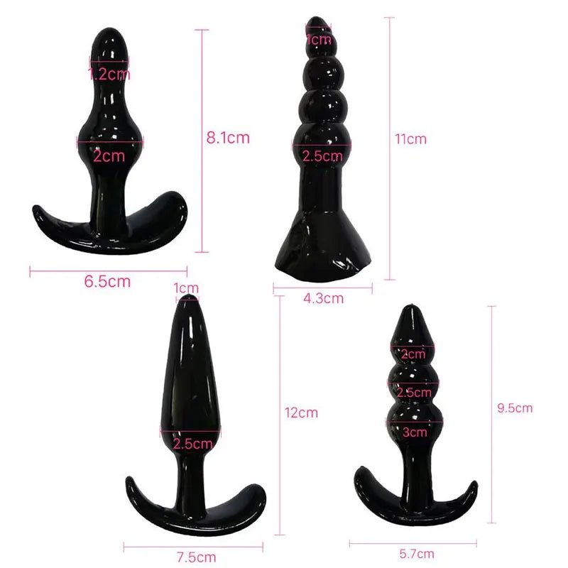 7-piece silicone plug training set