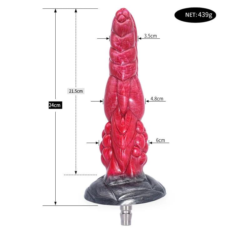 Accessories and components included with rough beast silicone animal toy for ultimate pleasure experience