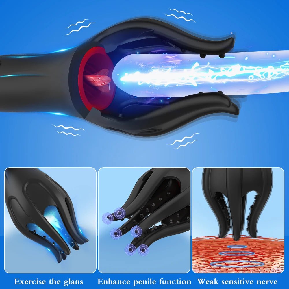 Size comparison of vibrator with scale reference