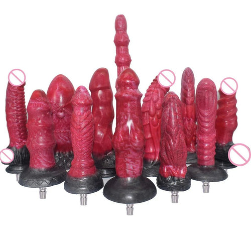 Front view of rough beast silicone animal toy for ultimate pleasure experience on white background