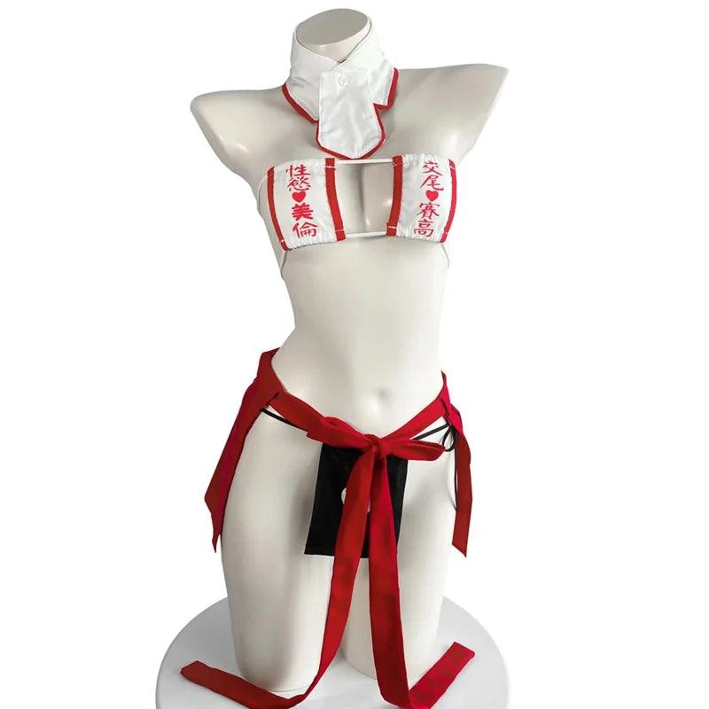 Rear view of lingerie showing back design