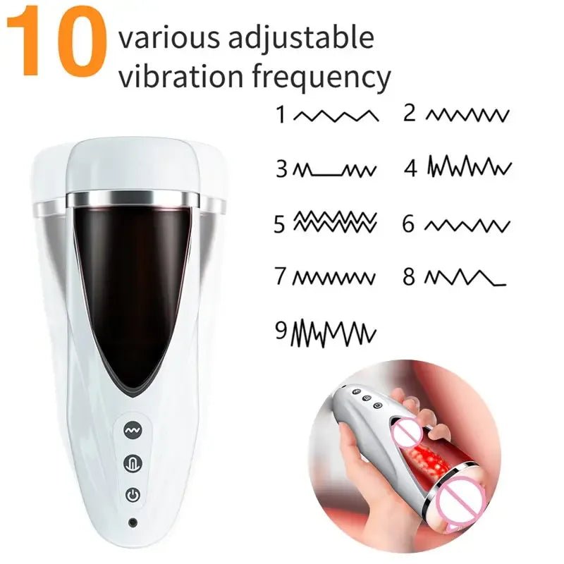Size comparison of vibrator with scale reference