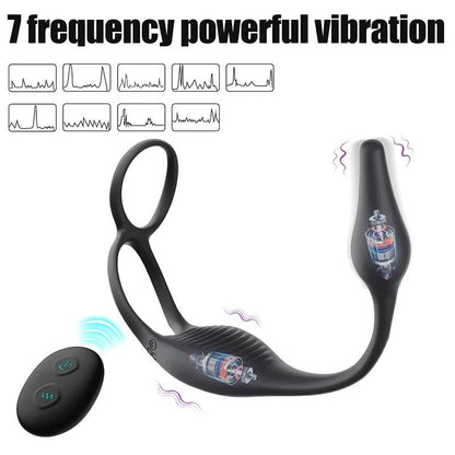 Remote control handset for vibrating plug