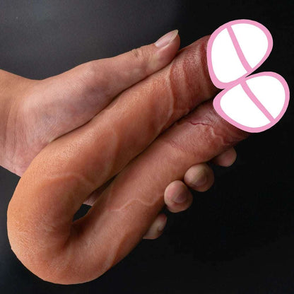 40cm flesh Double Head Dildo Long Realistic Dildo Double Ended Dildo Flexible intimate for Women pleasureor adult toys for Lesbian