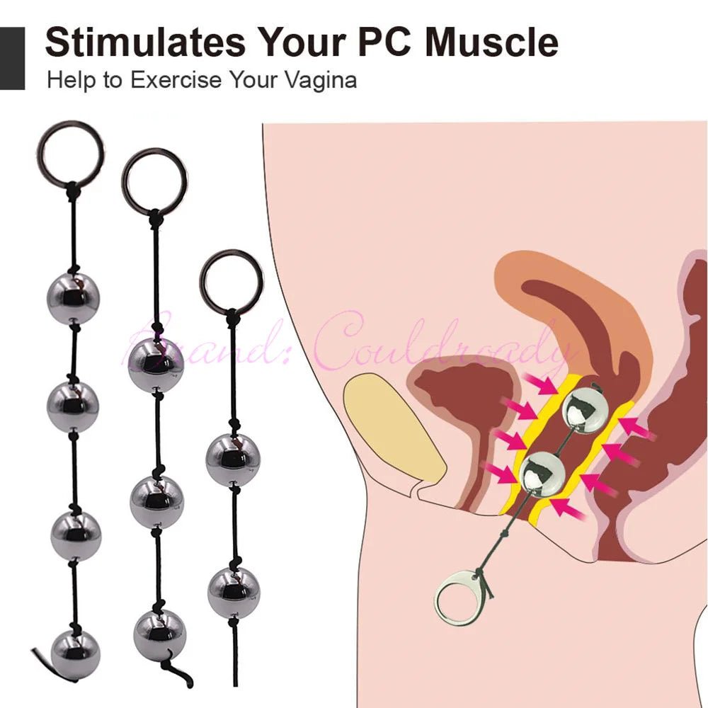 Side profile of kegel trainer showing shape