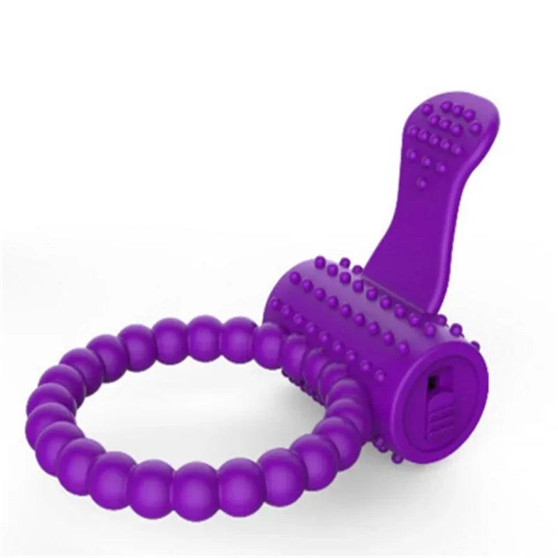Detail shot of base or attachment on g-spot stimulator for ultimate pleasure experience and bliss