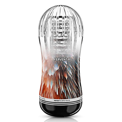 Side profile of male pleasure device for men for ultimate satisfaction experience showing shape and proportions