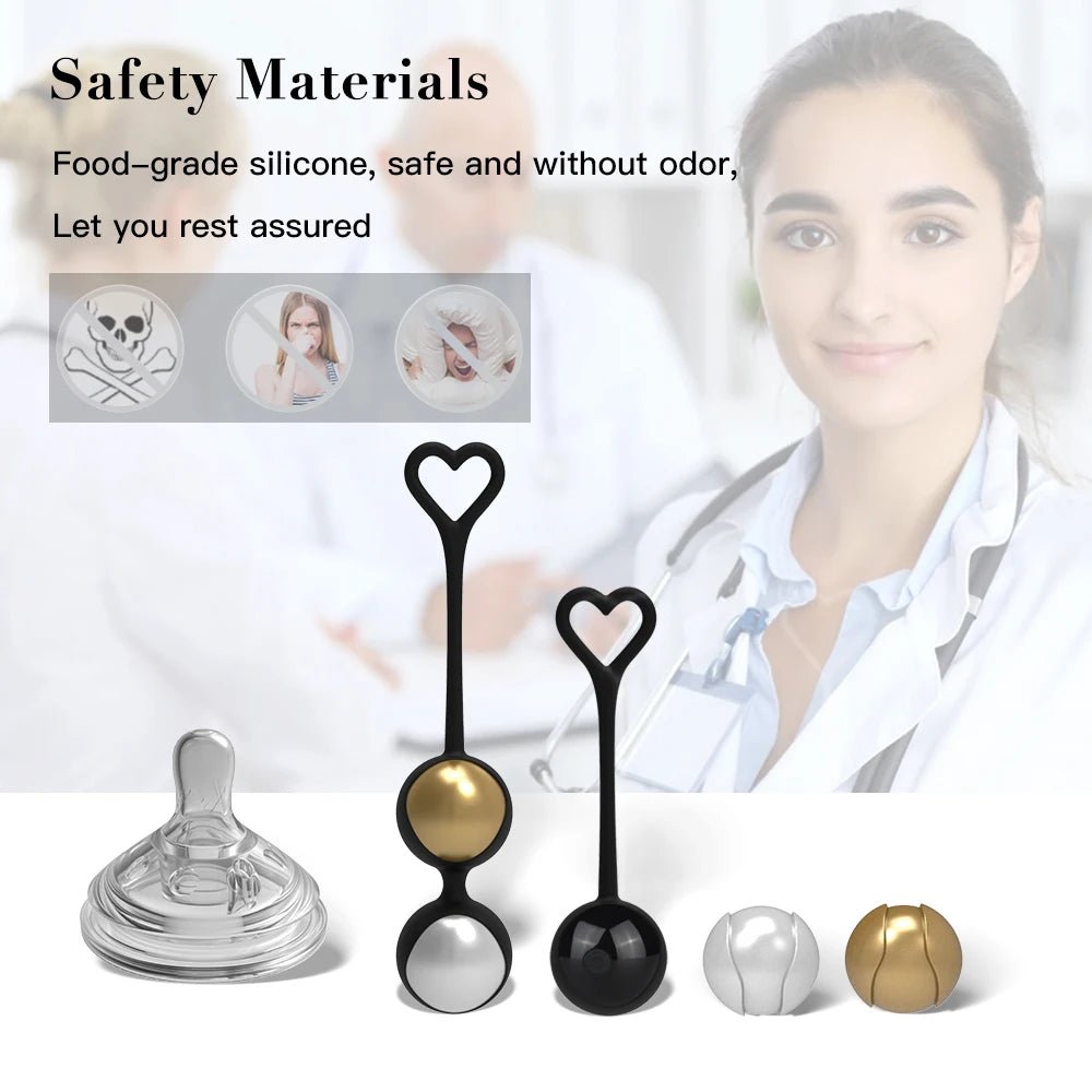 Size comparison of kegel exercise device