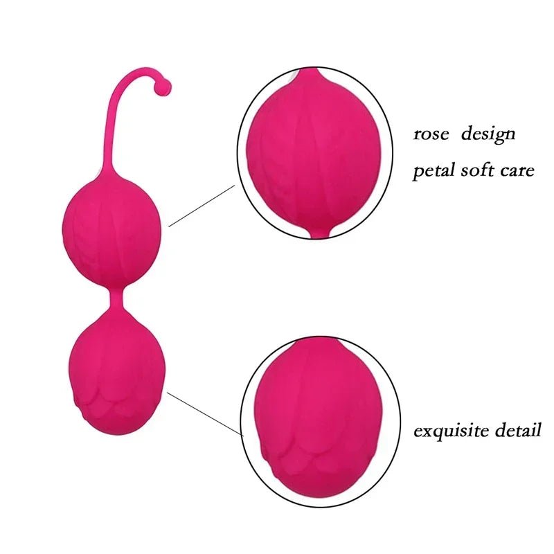 Side profile of kegel trainer showing shape