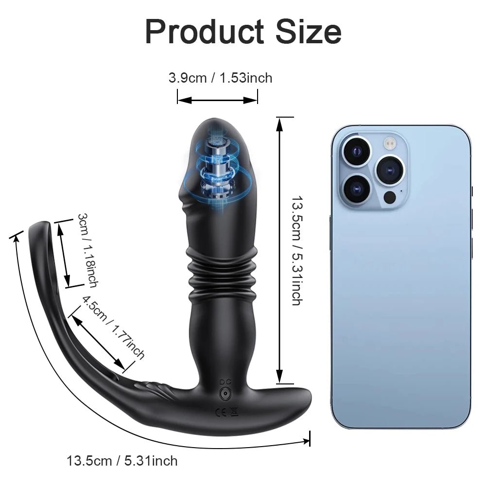 Charging cable and port on telescopic plug