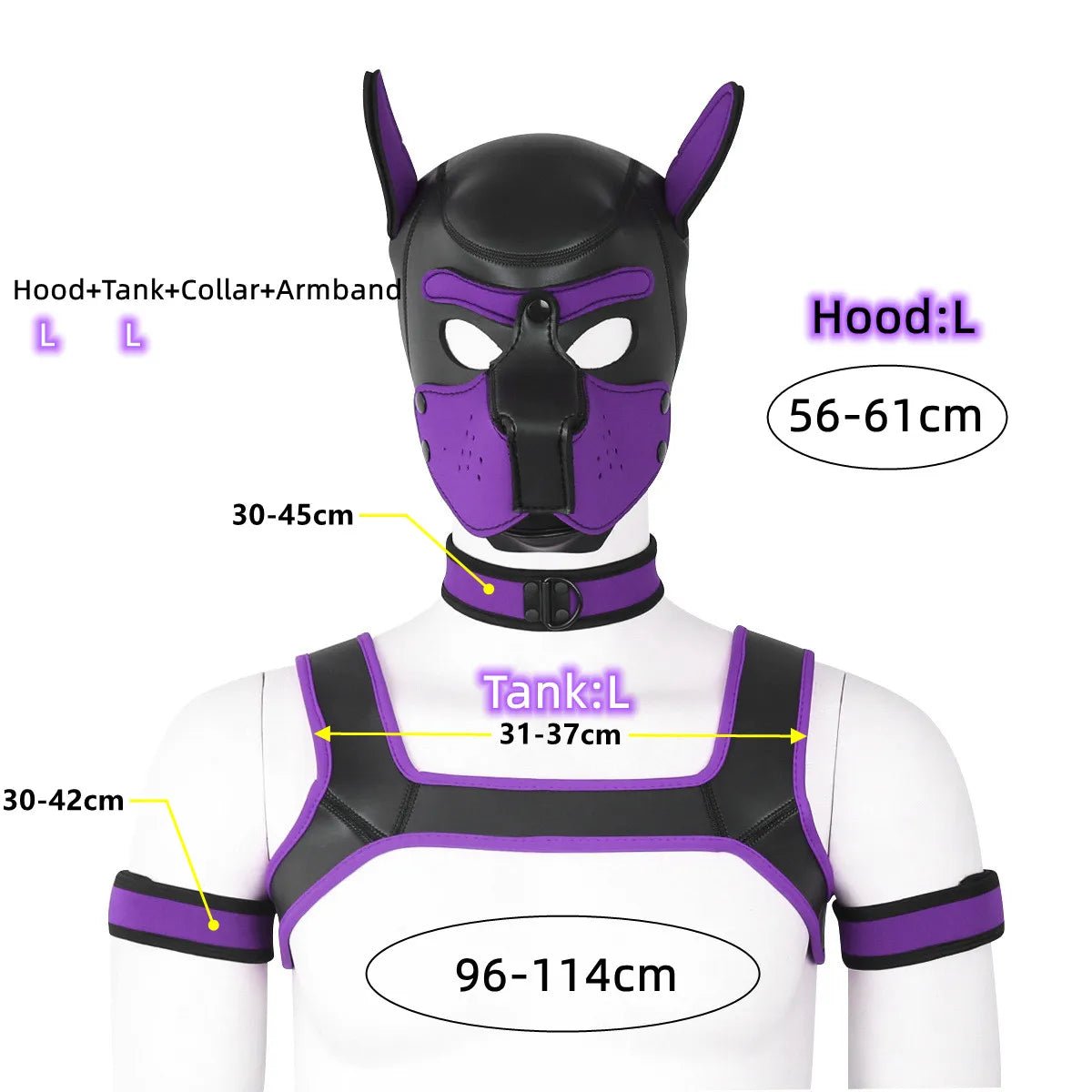 Bondage accessory   product overview on neutral background