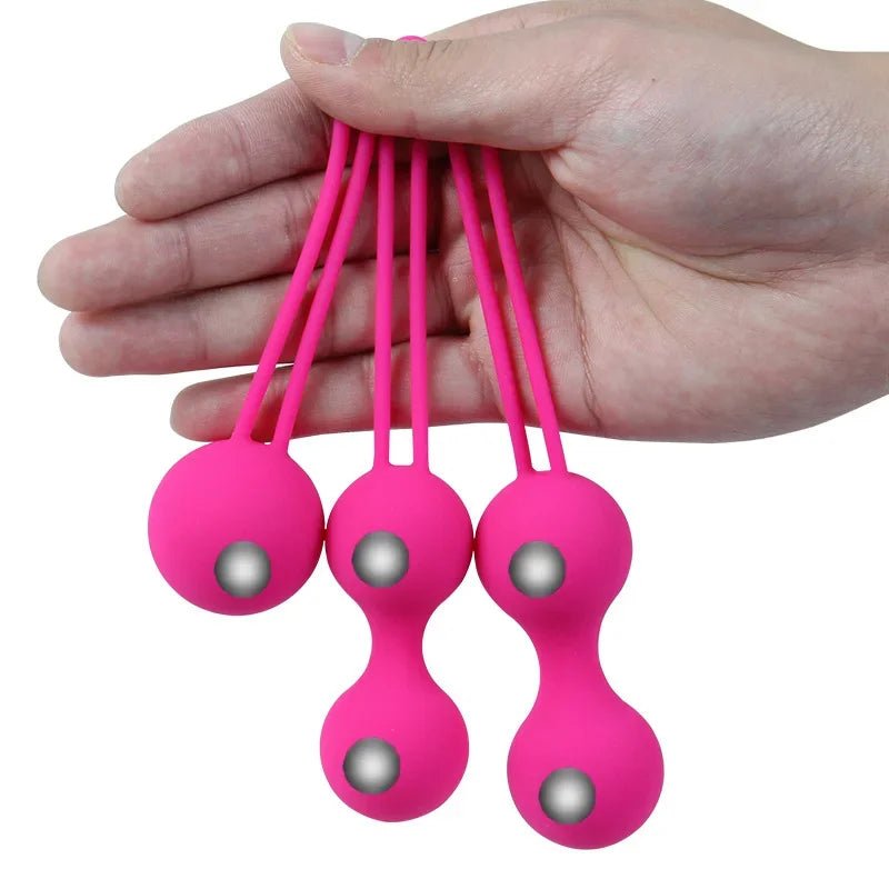 Side profile of kegel trainer showing shape