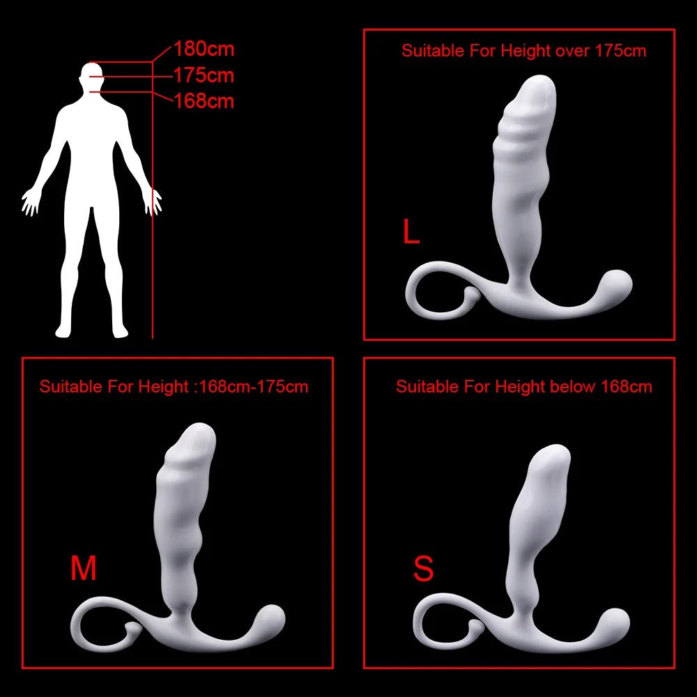 Side profile of firm adult toy showing length and girth