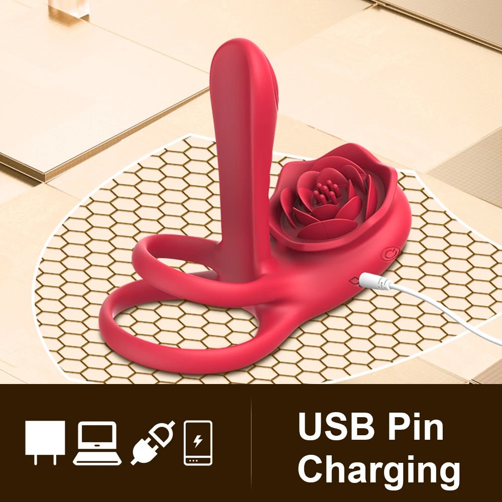 Size comparison of vibrator with scale reference