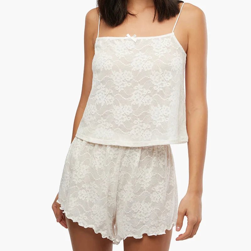 Close-up of lace, mesh, or fabric detail