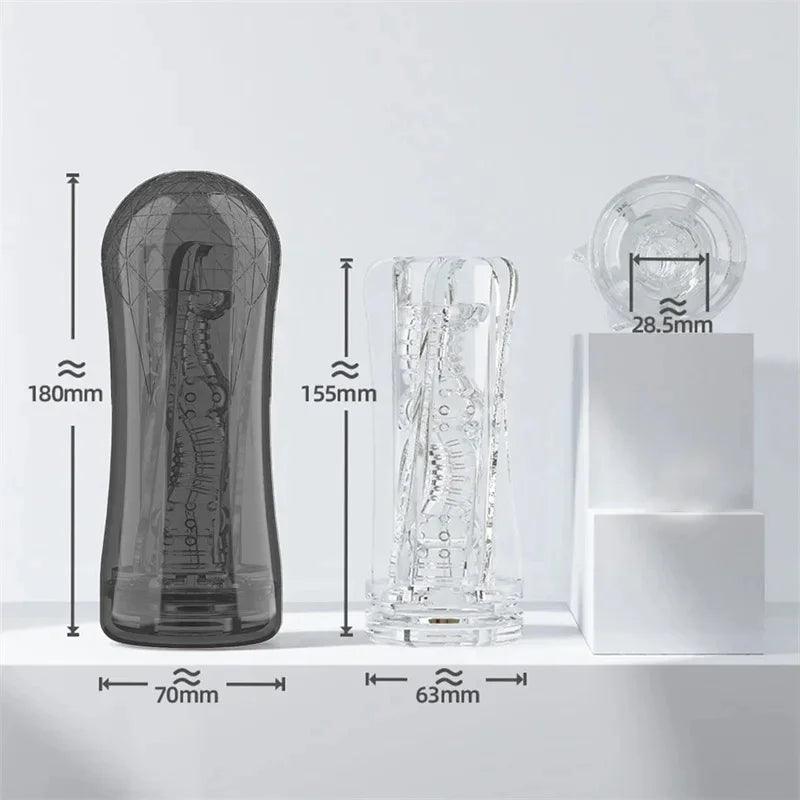 Side profile of g spot orgasm massage toys for pure pleasure experience showing shape and proportions