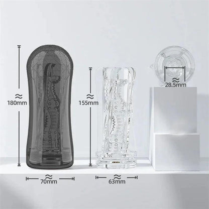 Side profile of g spot orgasm massage toys for pure pleasure experience showing shape and proportions