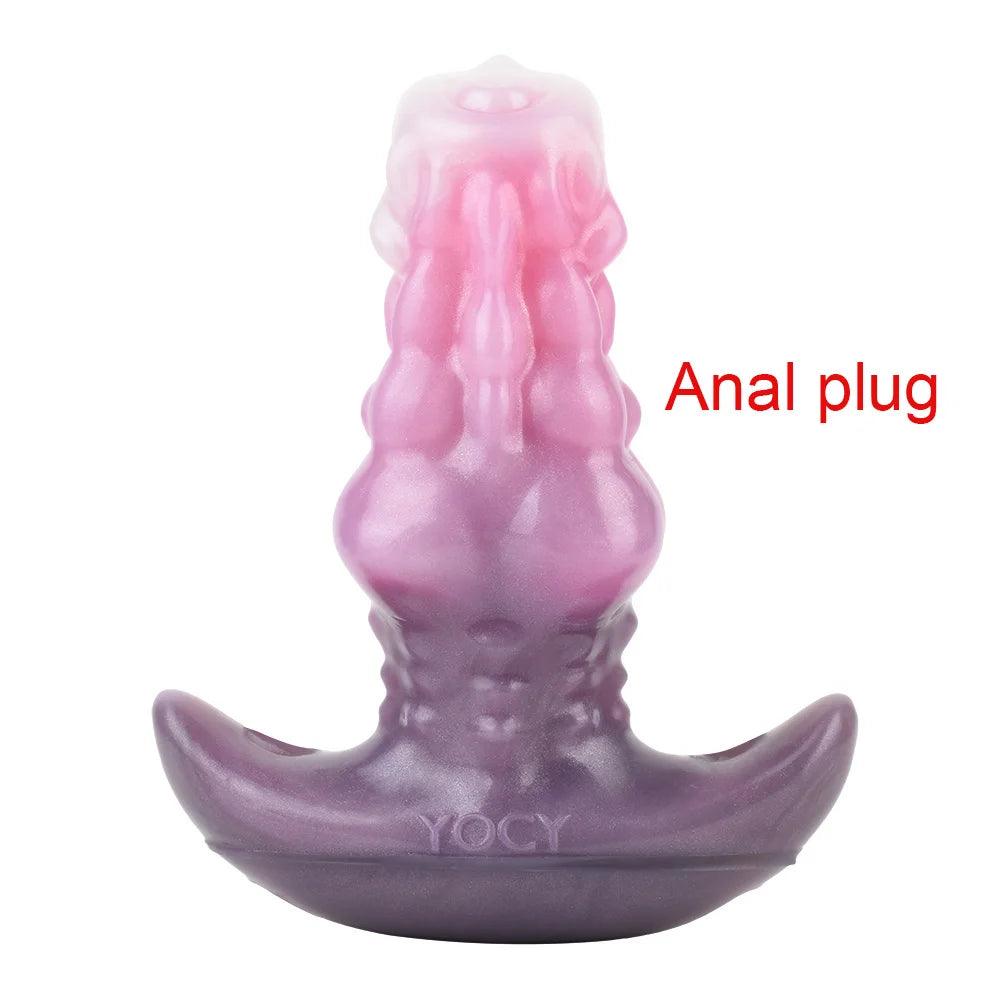 Multiple sizes of licker silicone monster toy for adventurous pleasure fun displayed together
