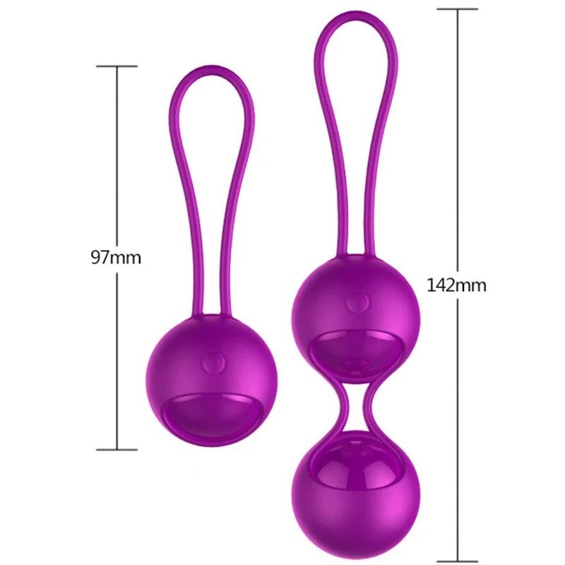 Side profile of kegel trainer showing shape