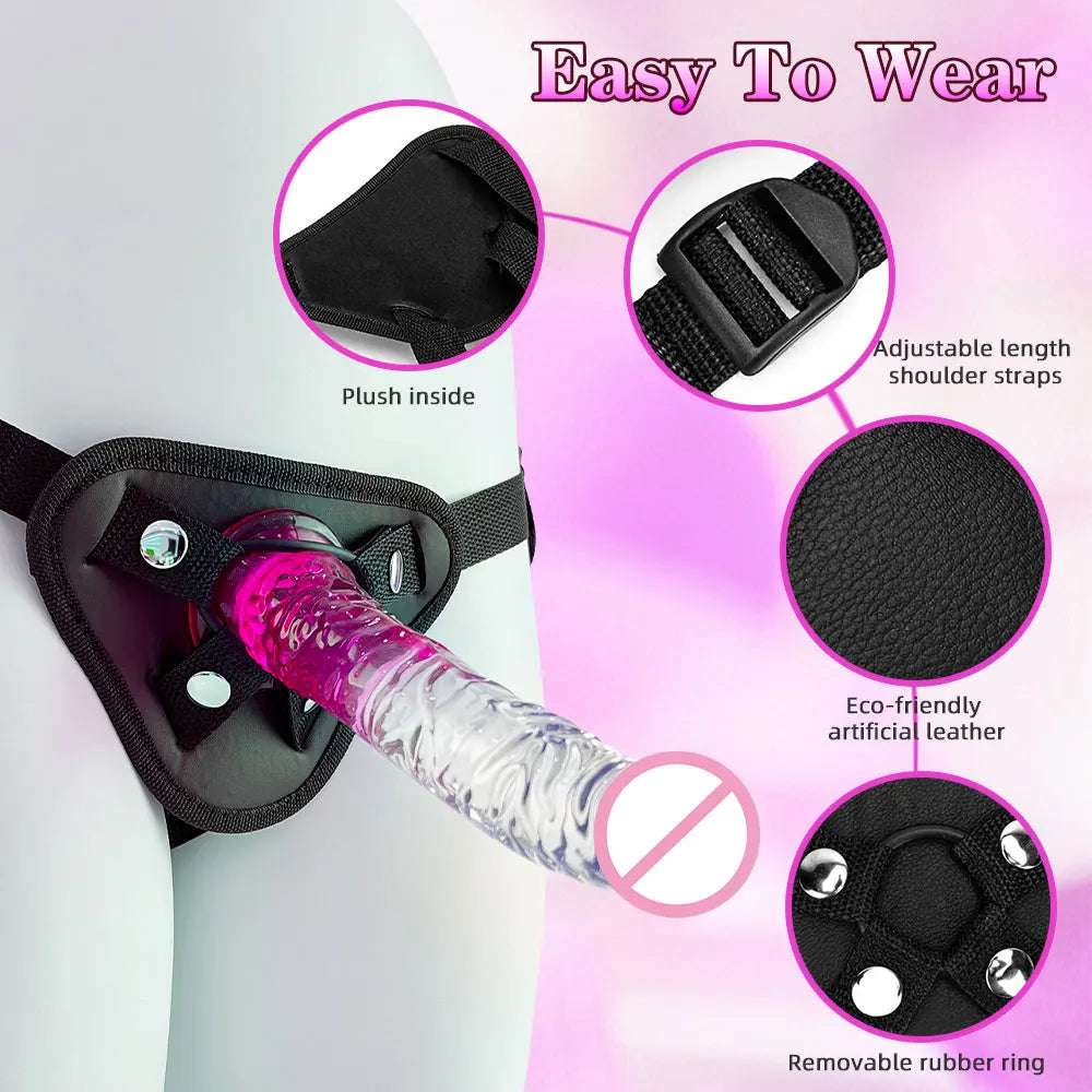 Harness Women Panties Realistic intimate Cock Strap-On Strapon Dildo With Suction Cup Dildo Belt Harness adult toys for Lesbian