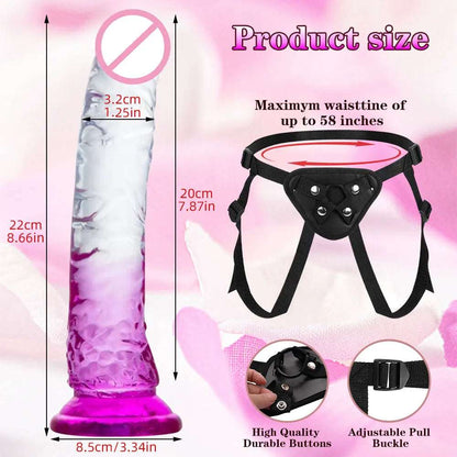 Harness Women Panties Realistic intimate Cock Strap-On Strapon Dildo With Suction Cup Dildo Belt Harness adult toys for Lesbian