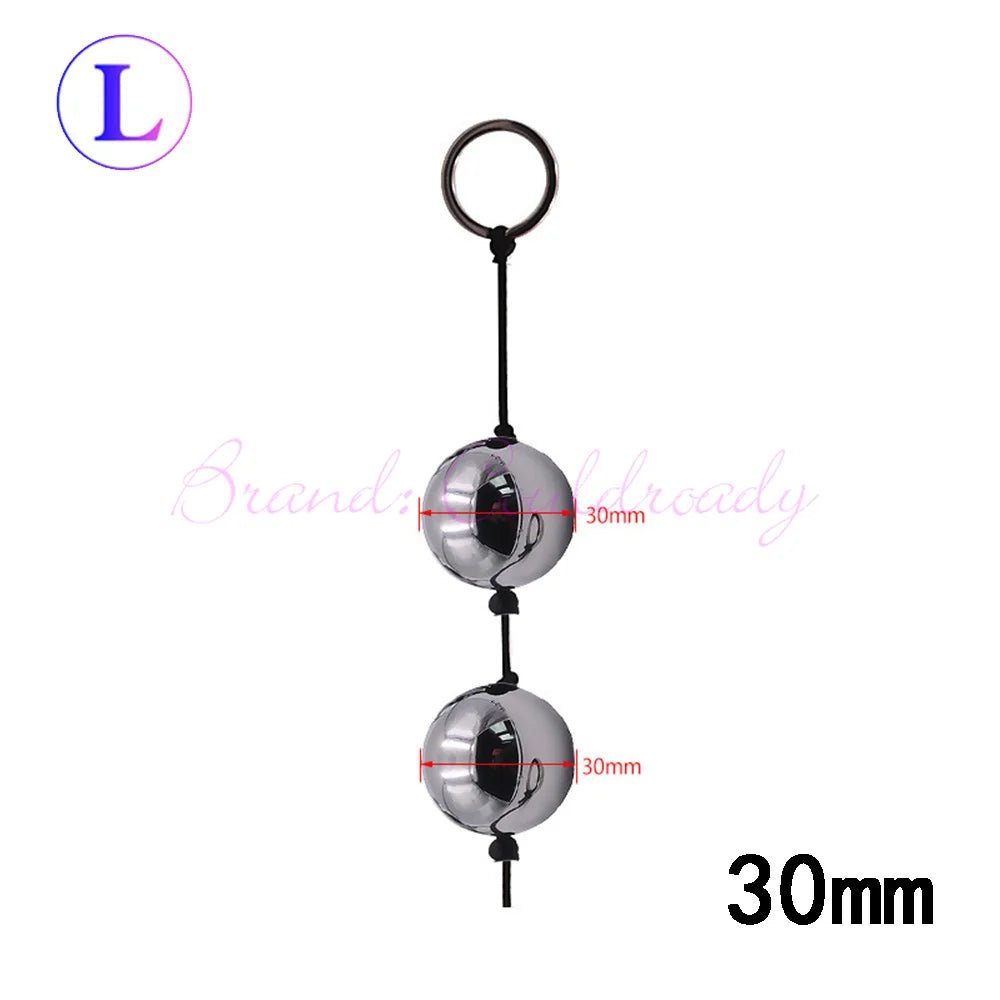 Multiple kegel ball sizes displayed together