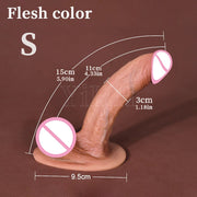 Upturned Realistic Dildo with Suction Cup Base