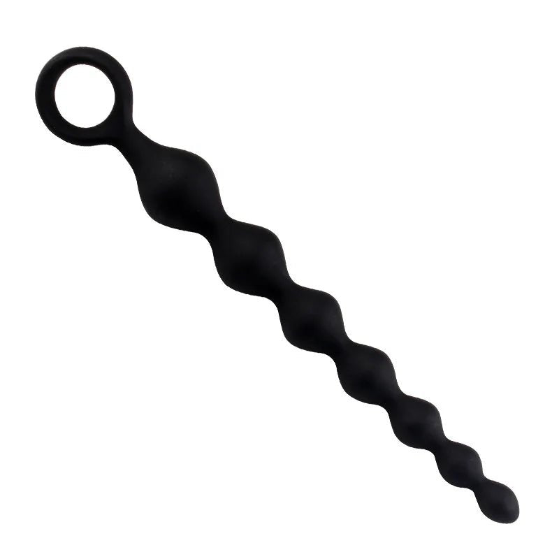 Side view of 20cm bead toy showing full length