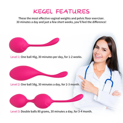 Size comparison of kegel exercise device