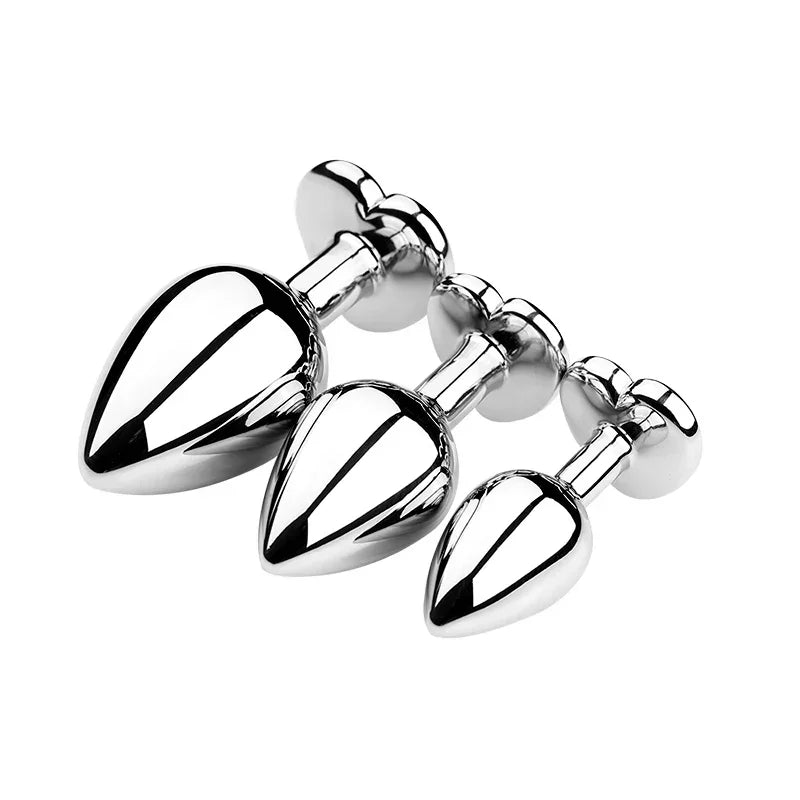 Stainless Steel adult plug | Crystal adult plug