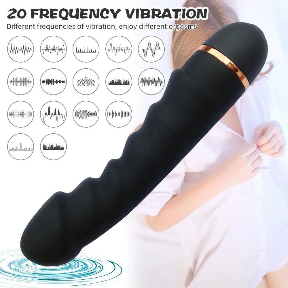 Side profile of vibrator showing shape