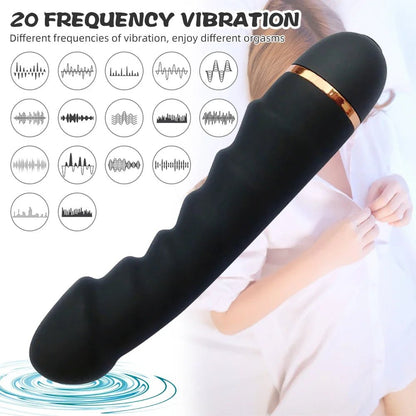 Side profile of vibrator showing shape