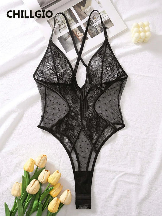 Lingerie piece shown on dress form   front view