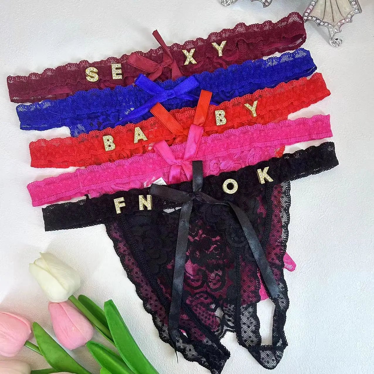 Close-up of lace, mesh, or fabric detail