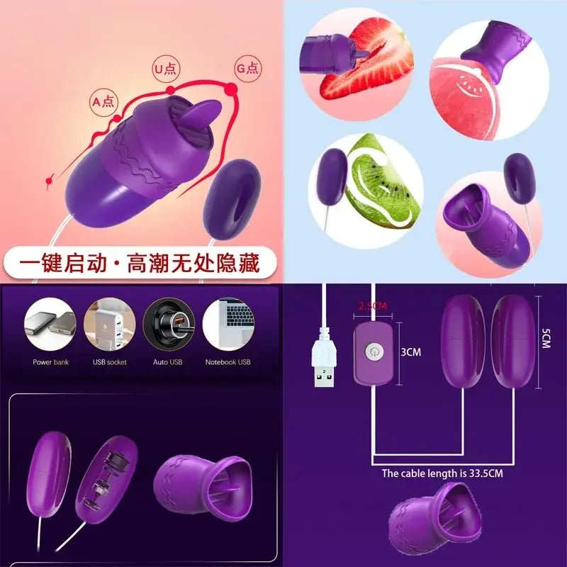 Play Egg Adult Women Cosplay USB Vibrator – rear view