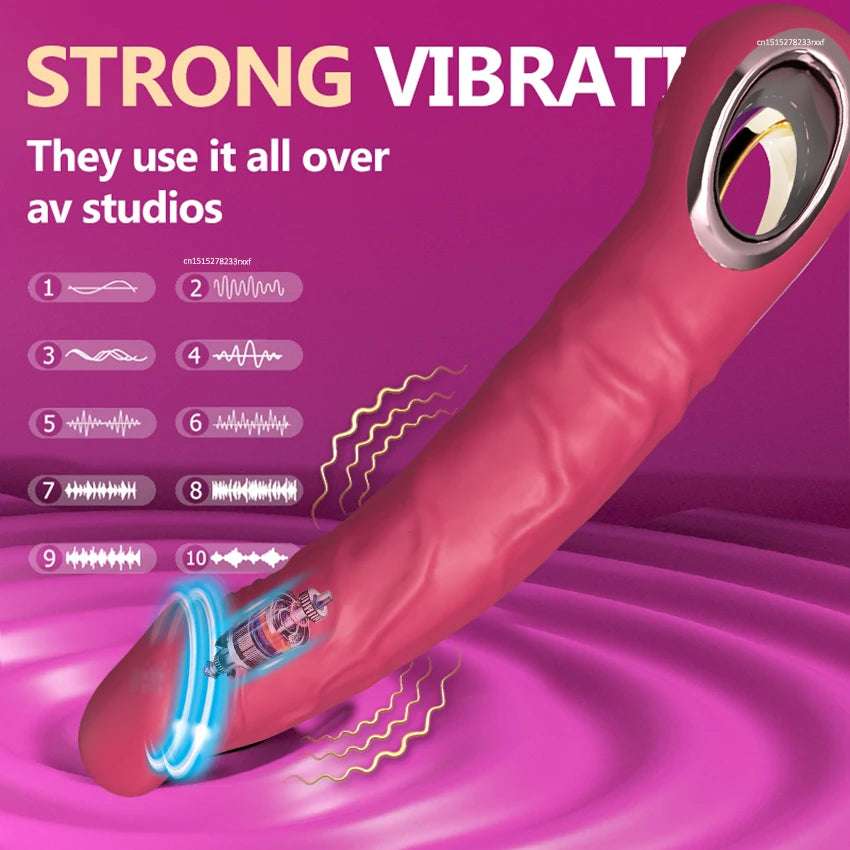 Realistic Dildo Vibrator G Spot with Female Stimulator Big intimate adult plug Adult Man Real intimate adult toys for Women 10 Modes