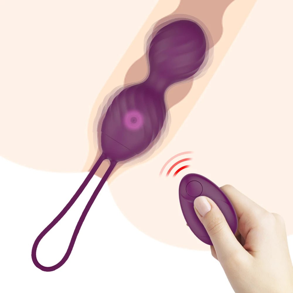 Side profile of kegel trainer showing shape