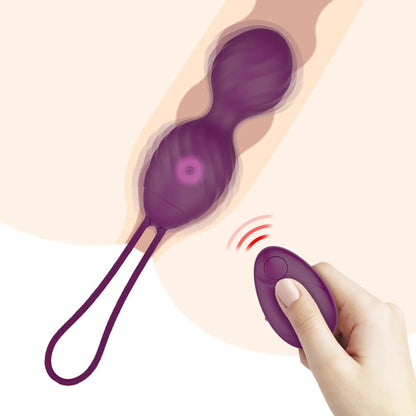 Side profile of kegel trainer showing shape