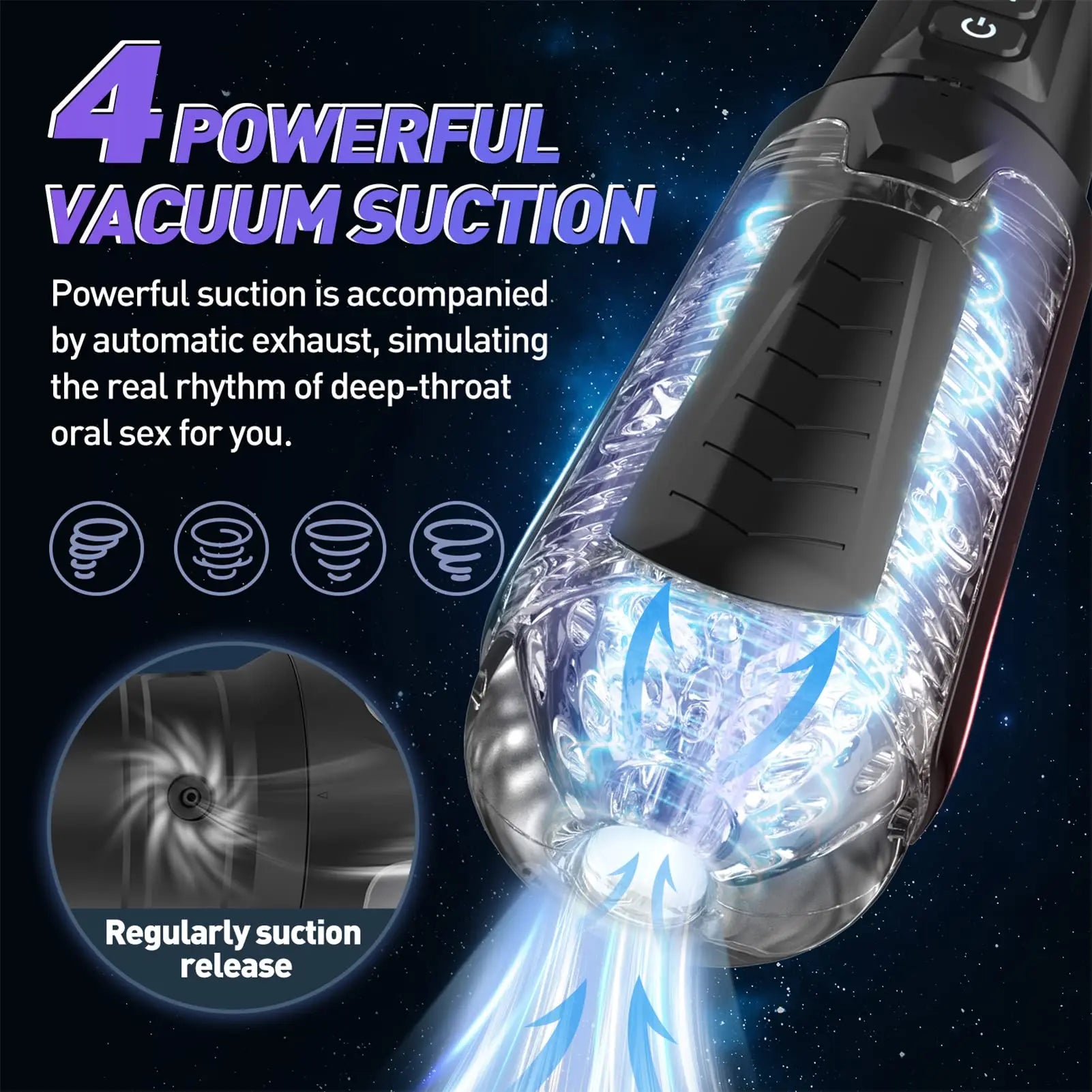 Interior texture detail of male pleasure device
