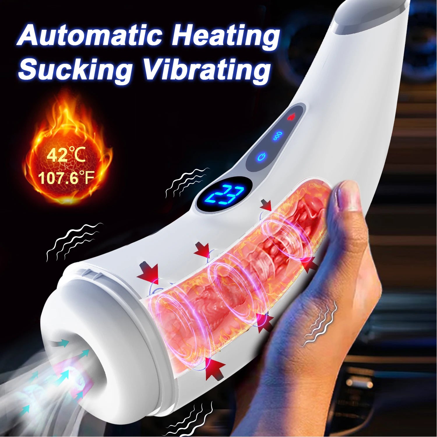 Waterproof rating graphic for vibrator