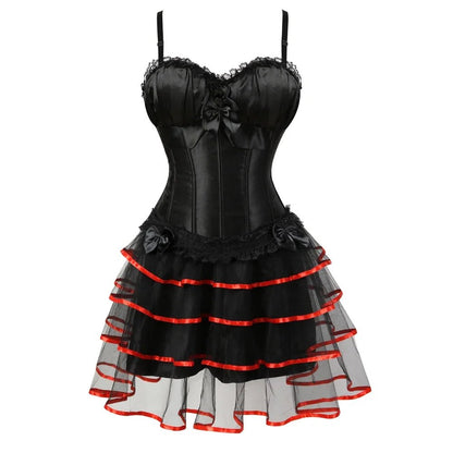 Lingerie set components laid flat