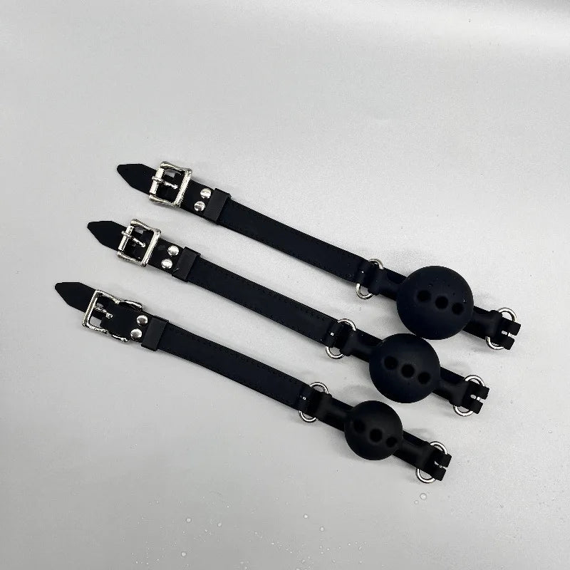 Soft Silicone Mouth Gag Ball Bdsm Oral Fixation Restraints