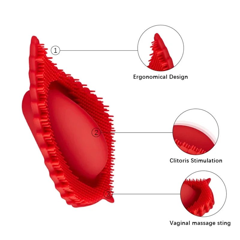 Size comparison of vibrator with scale reference